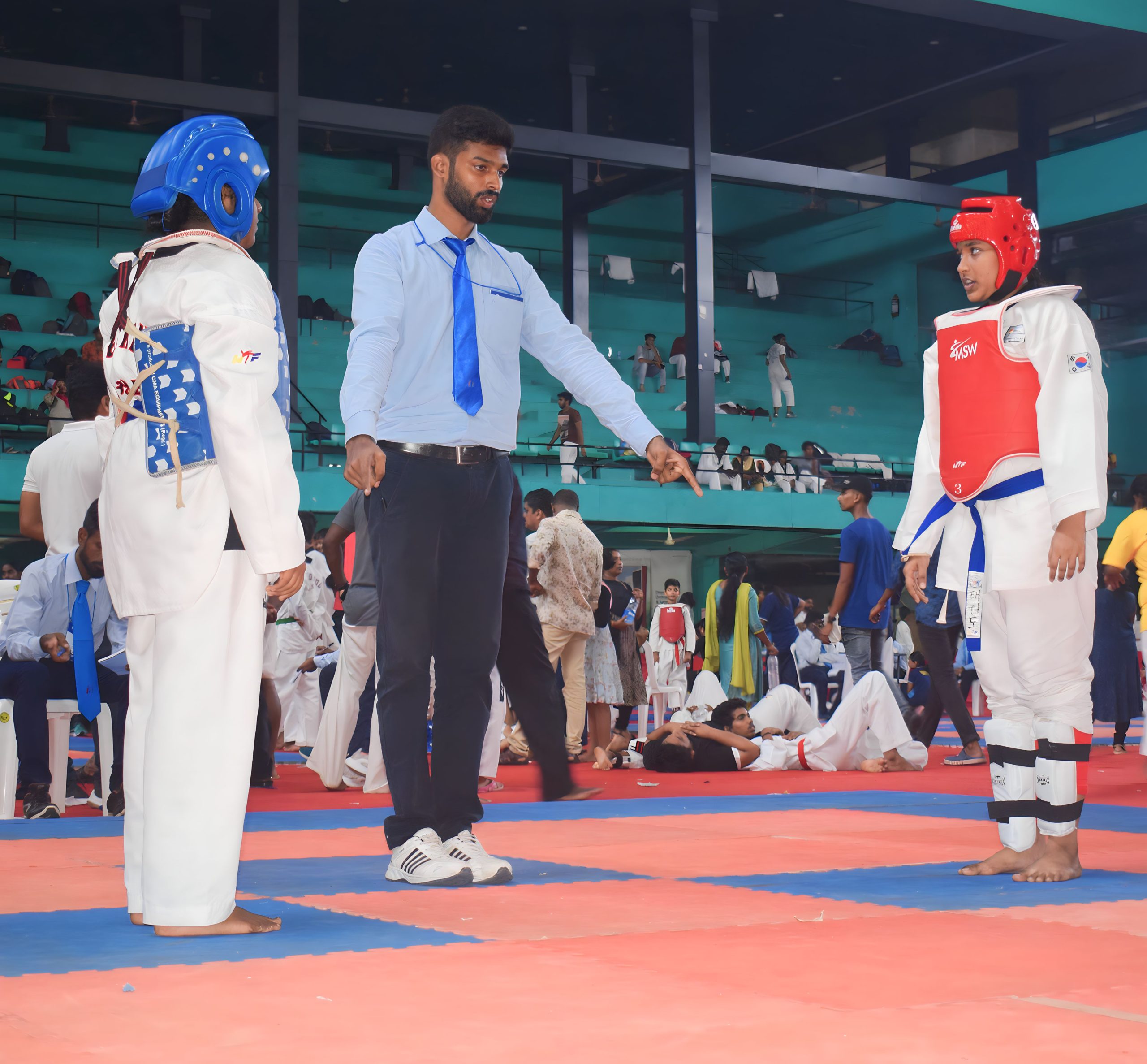 Advanced training unlocked! Ameer Vayalar introduces electronic scoring at Friends Taekwondo Academy