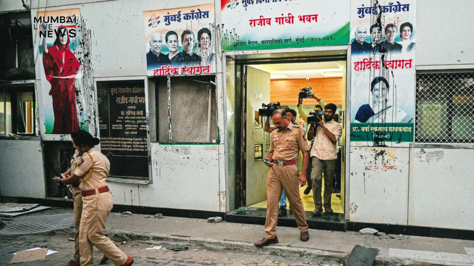 BJP Youth Wing Storms Congress Office in Mumbai: A Response to Political Tensions