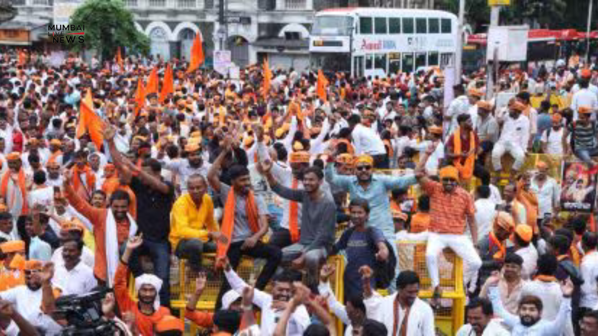 Maratha quota protest: Manoj Jarange begins hunger strike at Azad Maidan in Mumbai